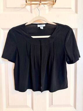 Black dressbarn short sleeve jacket